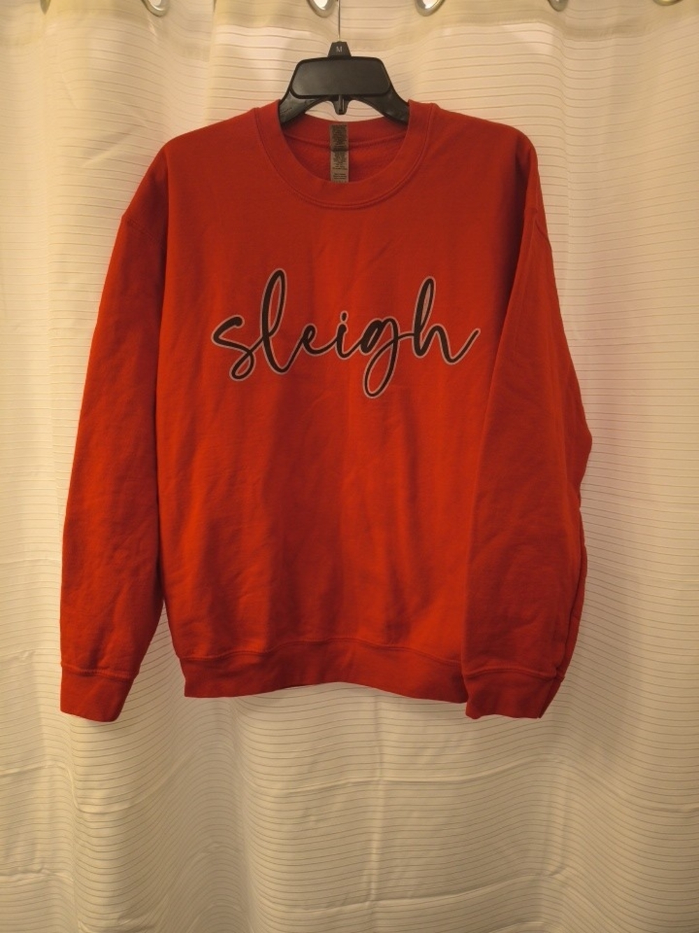 Gildan Red 'sleigh' Crewneck Sweatshirt
